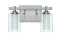 16712BNK2- Celeste 2-Light Vanity Light in Brushed Polished Nickel by Craftmade