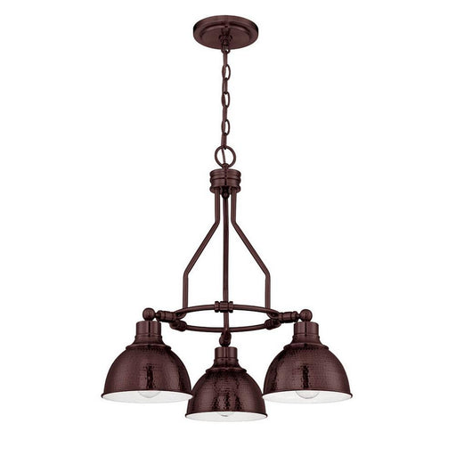 35923-ABZ- Timarron 3-Light Down Chandelier in Aged Bronze Brushed by Craftmade