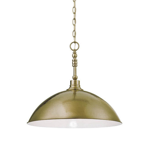 35993-LB- Timarron 1-Light Pendant in Legacy Brass by Craftmade