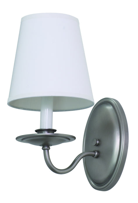 LS217-SP- Lake Shore 1-Light Wall Sconce in Satin Pewter by House of Troy