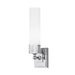 9651-CH-SO- Astor 1-Light Sconce in Chrome with Shiny Opal Glass by Norwell Lighting