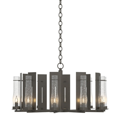 New Town 10 Arm Chandelier in Dark Smoke - 103290-SKT-07-II0184 by Hubbardton Forge