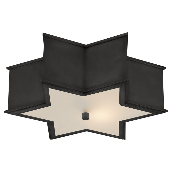 Sophia Three Light Flush Mount in Gun Metal