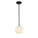 28085-1R-ORB/WHTLN - Japanese Lantern 1-Light Pendant in Oil Rubbed Bronze by Access Lighting