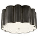 Markos Four Light Flush Mount in Gun Metal