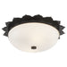 Rachel Two Light Flush Mount in Gun Metal