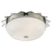 Rachel Two Light Flush Mount in Polished Nickel