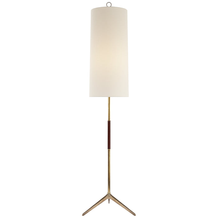 Frankfort One Light Floor Lamp in Hand-Rubbed Antique Brass