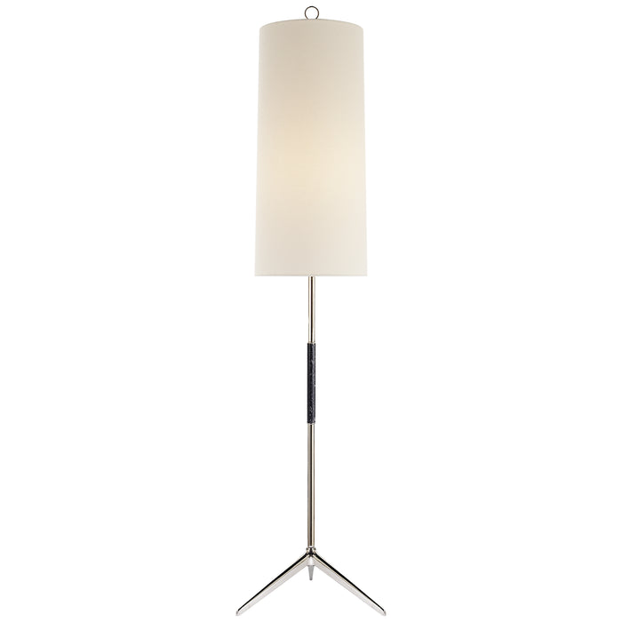 Frankfort One Light Floor Lamp in Polished Nickel