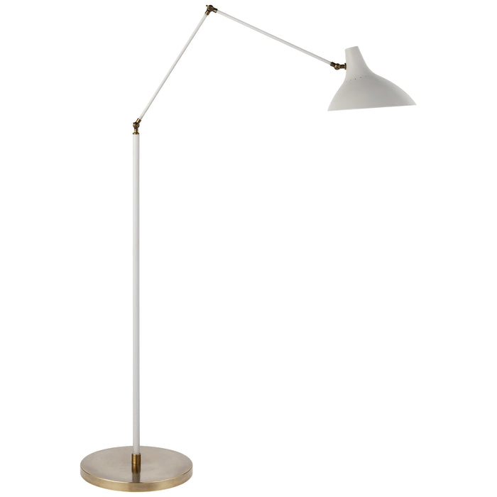 Charlton One Light Floor Lamp in Plaster White