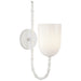 Edgemere One Light Wall Sconce in Plaster White