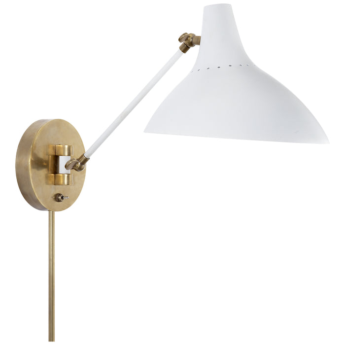 Charlton One Light Wall Sconce in Plaster White