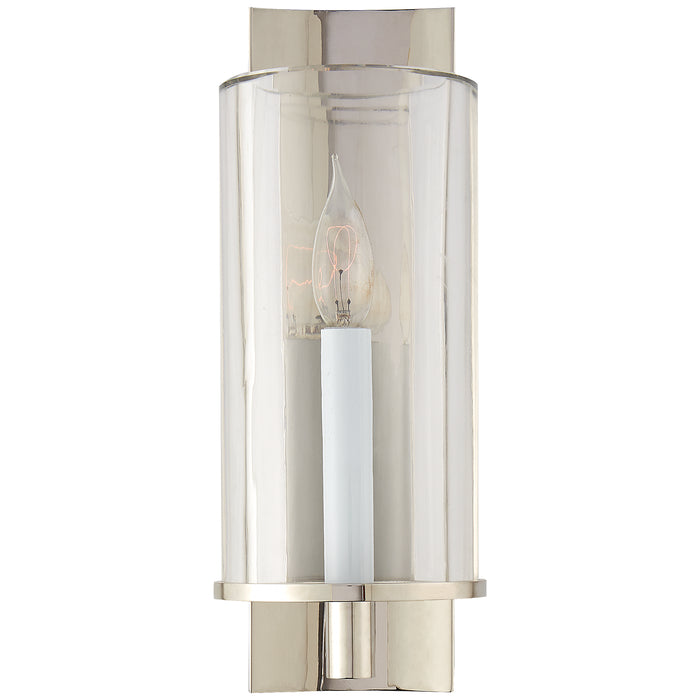 Deauville2 One Light Wall Sconce in Polished Nickel