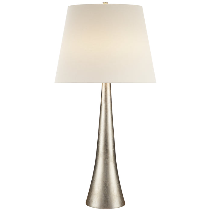 Dover One Light Table Lamp in Burnished Silver Leaf