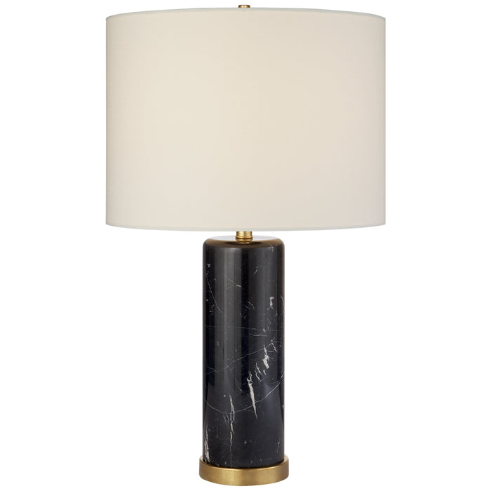 Cliff One Light Table Lamp in Black Marble