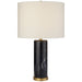 Cliff One Light Table Lamp in Black Marble