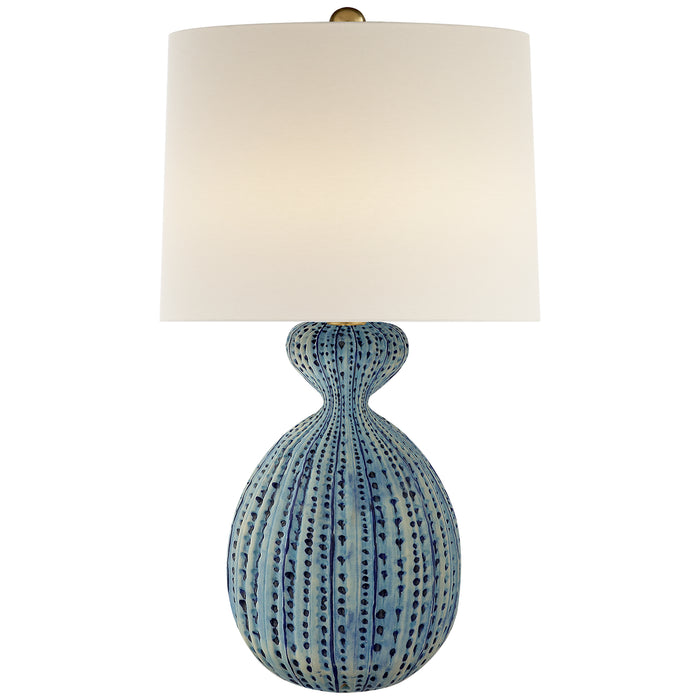 Gannet Table One Light Table Lamp in Pebbled Aquamarine