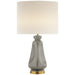 kapila Two Light Table Lamp in Shellish Gray