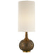 hunlen One Light Table Lamp in Burnt Gold