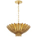 Hampton Three Light Chandelier in Gild