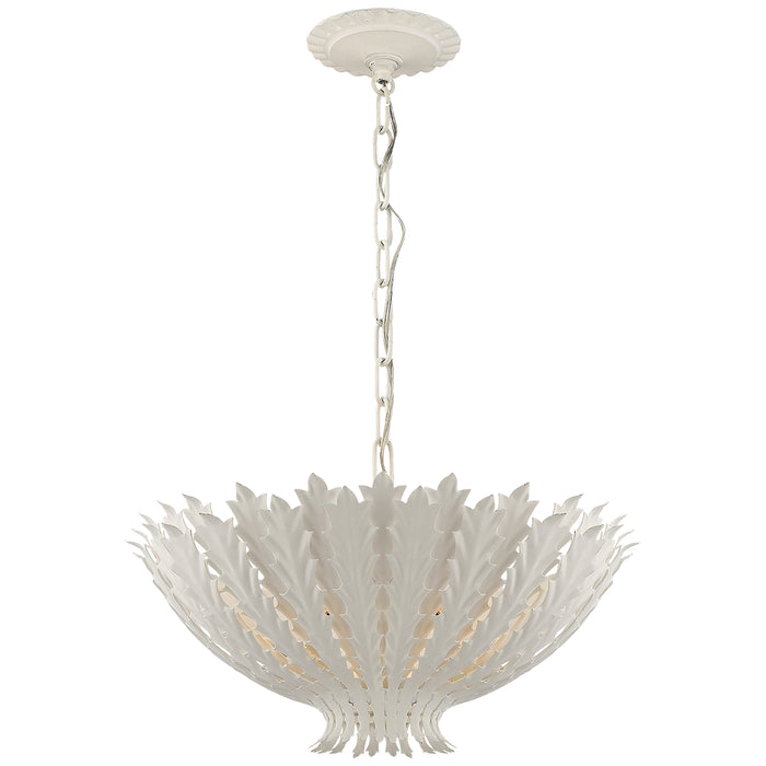 Hampton Three Light Chandelier in Plaster White