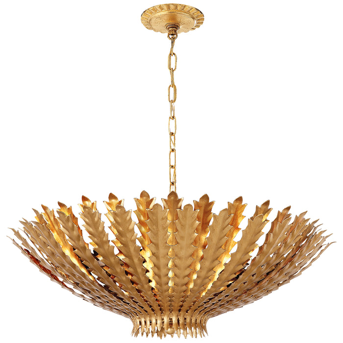 Hampton Six Light Chandelier in Gild