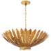 Hampton Six Light Chandelier in Gild