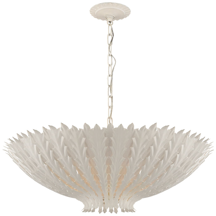 Hampton Six Light Chandelier in Plaster White