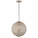 Renwick Four Light Chandelier in Burnished Silver Leaf