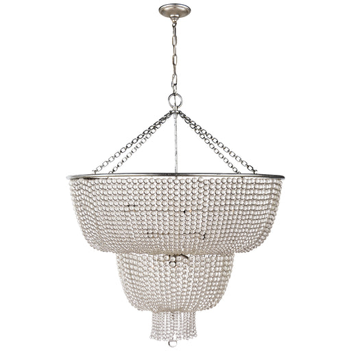 jacqueline 12 Light Chandelier in Burnished Silver Leaf