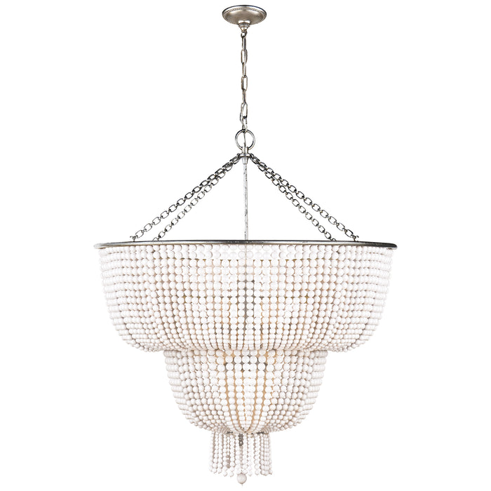 jacqueline 12 Light Chandelier in Burnished Silver Leaf