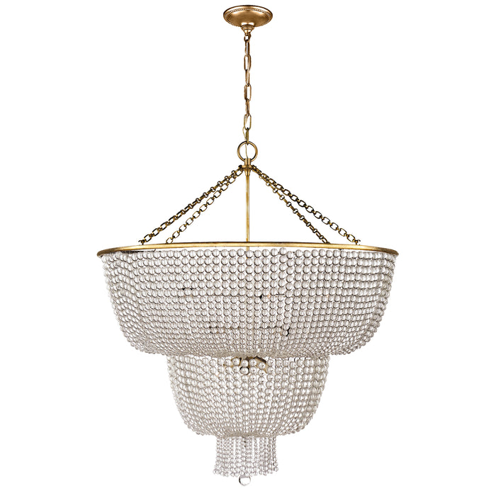 jacqueline 12 Light Chandelier in Hand-Rubbed Antique Brass