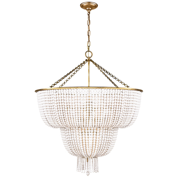 jacqueline 12 Light Chandelier in Hand-Rubbed Antique Brass