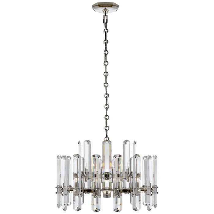 bonnington 12 Light Chandelier in Polished Nickel