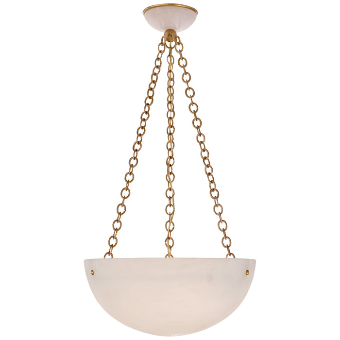 O'Connor Three Light Chandelier in Hand-Rubbed Antique Brass