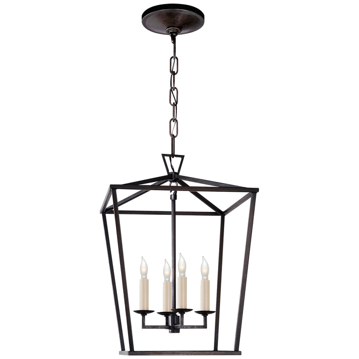 Darlana Four Light Lantern in Aged Iron