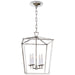 Darlana Four Light Lantern in Polished Nickel