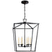 Darlana Six Light Lantern in Aged Iron