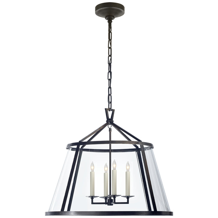 darlana Four Light Pendant in Aged Iron