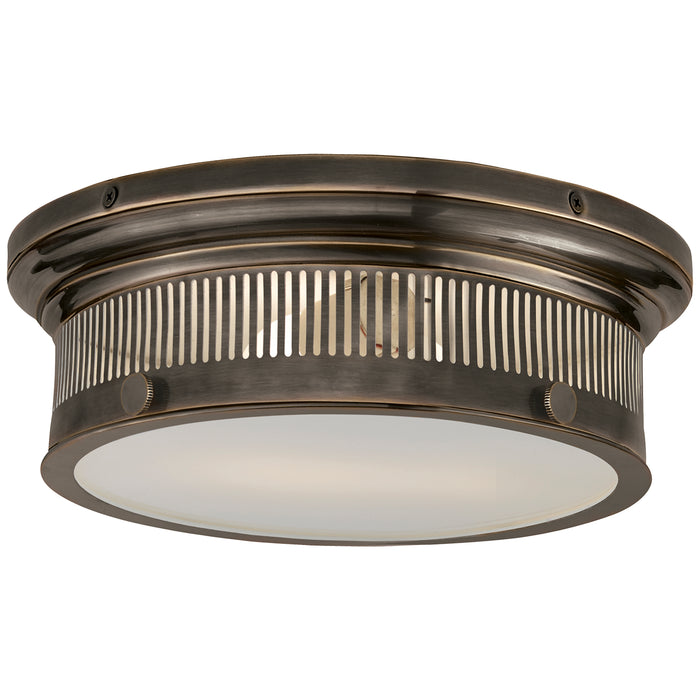 Alderly Two Light Flush Mount in Bronze