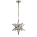 Moravian Star One Light Lantern in Burnished Silver Leaf