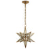 Moravian Star One Light Lantern in Gilded Iron