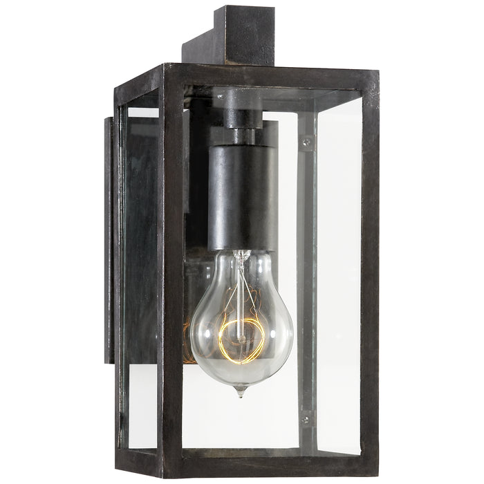 Fresno One Light Outdoor Wall Sconce in Aged Iron