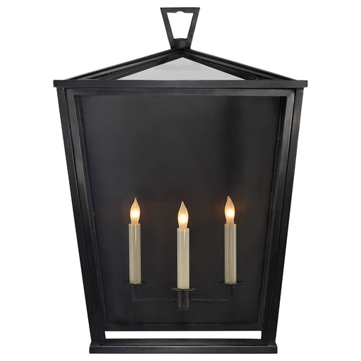 DarlanaO Three Light Wall Lantern in Bronze