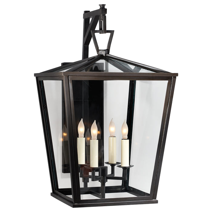 DarlanaO Four Light Wall Lantern in Bronze