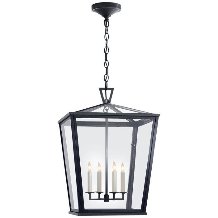 DarlanaO Four Light Hanging Lantern in Bronze