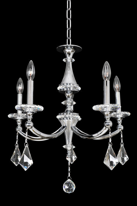 012170-010-FR001- Modern Classic Floridia 5-Light Chandelier in Chrome by Allegri