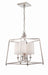 2245-PN- Sylvan 4-Light Chandelier in Polished Nickel by Crystorama