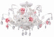 4850-WW- Lola 6-Light Ceiling Mount in Wet White by Crystorama