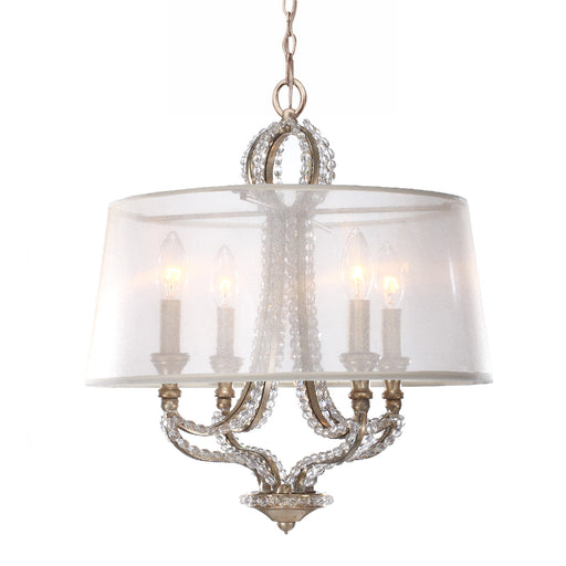 6764-DT- Garland 4-Light Mini Chandelier in Distressed Twilight by Crystorama